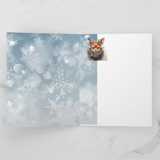 メリークリスマス非常に鹿の友人のおもしろいユーモア カード (内部)