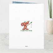 メリークリスマス非常に鹿の友人のおもしろいユーモア カード (裏面)