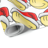 メリークリスマス顔サンタ ラッピングペーパー (ロールコーナー)