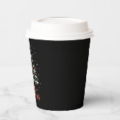 メリークリスマス飛行機のツリーバケーション 紙コップ (左)