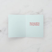 メリークリスマス食べカード – 眠るメリーし カード (内部)