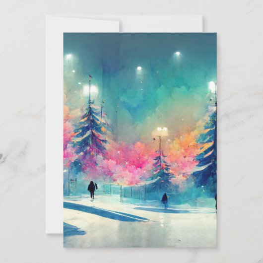 メリークリスマス飾のツリーのカード シーズンカード (正面)