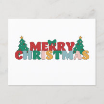 メリークリスマス飾タイポグラフィパインツリー