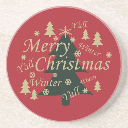 メリークリスマス飾松 コースター (正面)