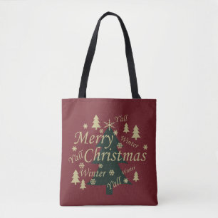 メリークリスマス飾松 トートバッグ