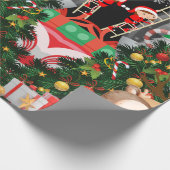 メリークリスマス魔法:フェスティバルホリデー ラッピングペーパー (角)