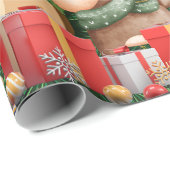メリークリスマス魔法:フェスティバルホリデー ラッピングペーパー (ロールコーナー)
