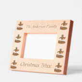 メリークリスマス魚釣りペンギンカスタム レーザー彫刻フレーム (左)