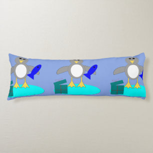 メリークリスマス魚釣りペンギン抱き枕 ボディピロー