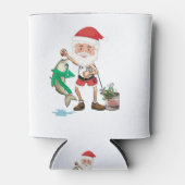 メリークリスマス魚釣り愛好家 缶クーラー (正面)