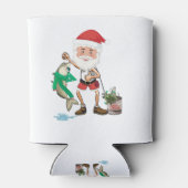 メリークリスマス魚釣り愛好家 缶クーラー (裏面)