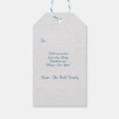 メリークリスマス鹿の木々雪 ギフトタグ (裏面)