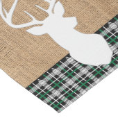 メリークリスマス鹿-緑のプライド ショートテーブルランナー (コーナー)