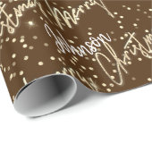 メリークリスマス黄金のスクリプトから名物チョコレート ラッピングペーパー (ロールコーナー)