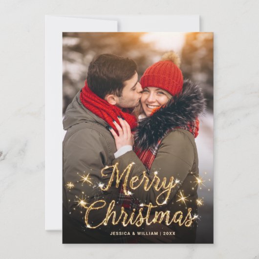 メリークリスマス黄金の輝き4 PHOTO Greeting シーズンカード (正面)