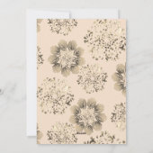 メリークリスマス黄金装飾家族の写真 シーズンカード (裏面)