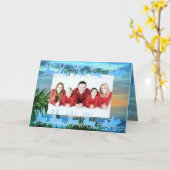 メリークリスマス1557休日 カード (黄色い花)