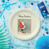 メリークリスマス1914雪バンティング ペーパープレート (パーティー)