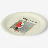 メリークリスマス1914雪バンティング ペーパープレート (アングル)