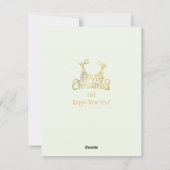 メリークリスマス1950年ヴィンテージ女性 シーズンカード (裏面)