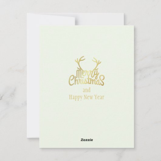 メリークリスマス1950年ヴィンテージ女性 シーズンカード (裏面)