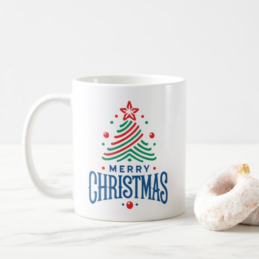 メリークリスマス1 コーヒーマグカップ (ドーナツ)