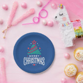 メリークリスマス1 ペーパープレート (パーティー)
