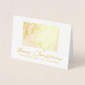 メリークリスマス2フォトファミリー空白のインサイドスクリプト 箔カード (正面)