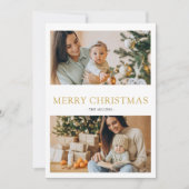 メリークリスマス2フォトホリデーカード シーズンカード (正面)