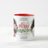 メリークリスマス2写真最高のニューダードエバーカスタム マグカップ (中央)