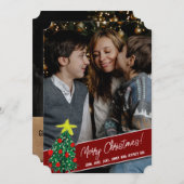 メリークリスマス2枚 シーズンカード (正面/裏面)