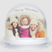 メリークリスマス2面のカスタム家族の写真 (正面)