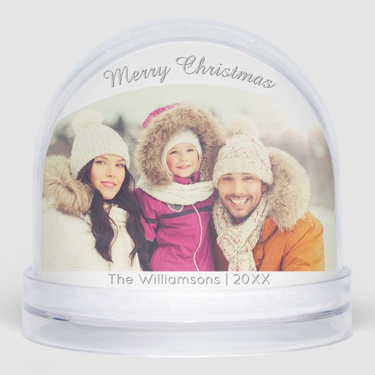 メリークリスマス2面のカスタム家族の写真 (正面)