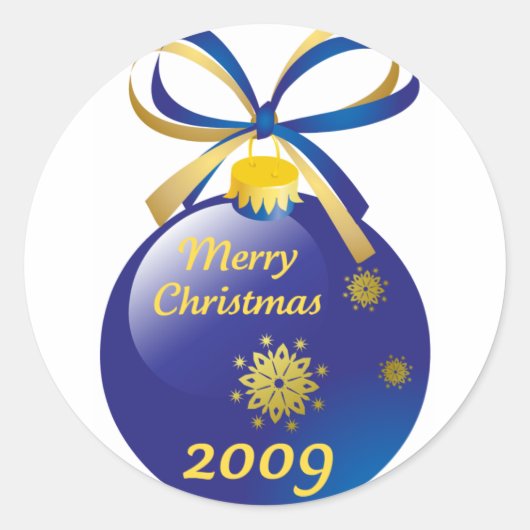 メリークリスマス2009 ラウンドシール (正面)