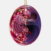 メリークリスマス2010年バルブオーナメント セラミックオーナメント (右)