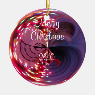 メリークリスマス2010年バルブオーナメント セラミックオーナメント