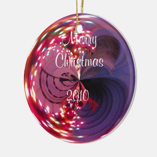 メリークリスマス2010年バルブオーナメント セラミックオーナメント (左)