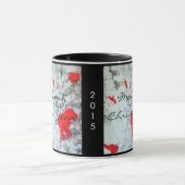 メリークリスマス2014ハッピーニューイヤー2015マグカップ マグカップ (中央)