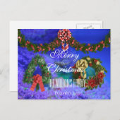 メリークリスマス2016年12月リースシーライフフィッシュ シーズンポストカード (正面/裏面)