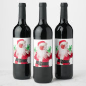メリークリスマス2020サンタinマスク ワインラベル (ボトル)