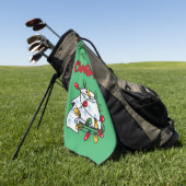 メリークリスマス2020 – トイレ紙版 ゴルフタオル (グリーン)