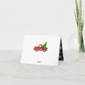 メリークリスマス2021レッドファームトラック3枚写真 シーズンカード (裏面)