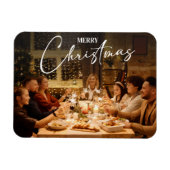 メリークリスマス2023エレガントフォトホリモダンデイ マグネット (横)
