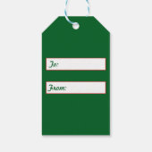 メリークリスマス2024グリーンギフトラベル ギフトタグ (裏面)