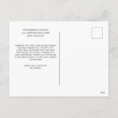 メリークリスマス2024フォトタイポグラフィグリーン金ゴールド シーズンポストカード (裏面)