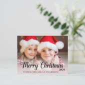 メリークリスマス2024フォトタイポグラフィ シーズンポストカード (スタンド正面)