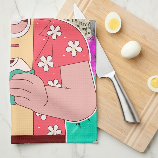 メリークリスマス2024 キッチンタオル (四つ折り)