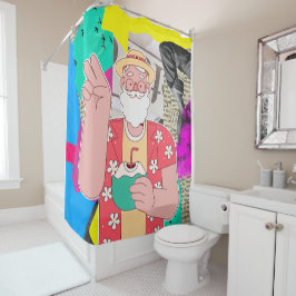 メリークリスマス2024 シャワーカーテン