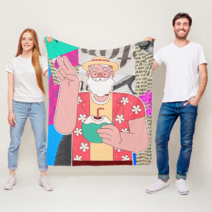 メリークリスマス2024 フリースブランケット