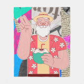 メリークリスマス2024 フリースブランケット (正面)